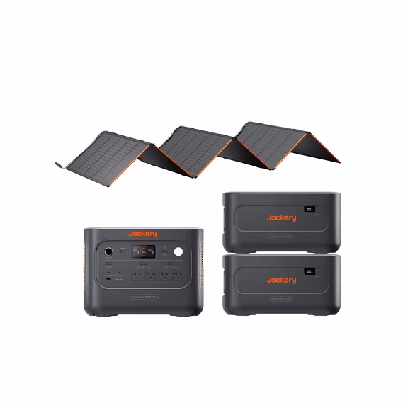 Solar Generator HomePower 2000 Plus v2 – HomePower 2000 Plus v2 + Battery Pack 2000 Plus v2 x2 + 500W