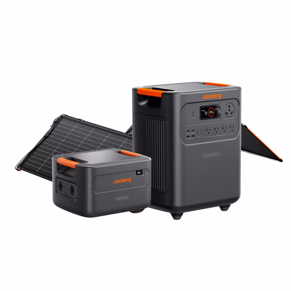 Jackery HomePower 3600 Plus – HomePower 3600 Plus + Battery Pack 3600 + SolarSaga 340 X