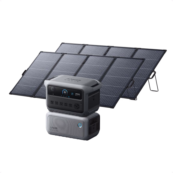 Anker SOLIX C2000 Gen 2 + Expansion Battery + 2× 400W Solar Panel