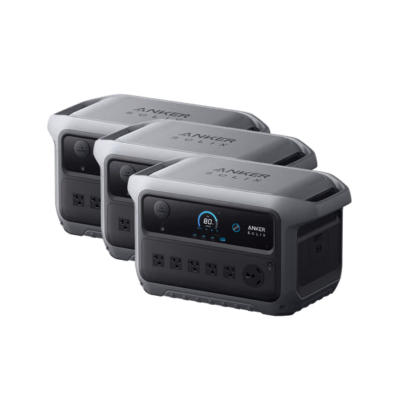 3× Anker SOLIX C2000 Gen 2 Portable Power Station