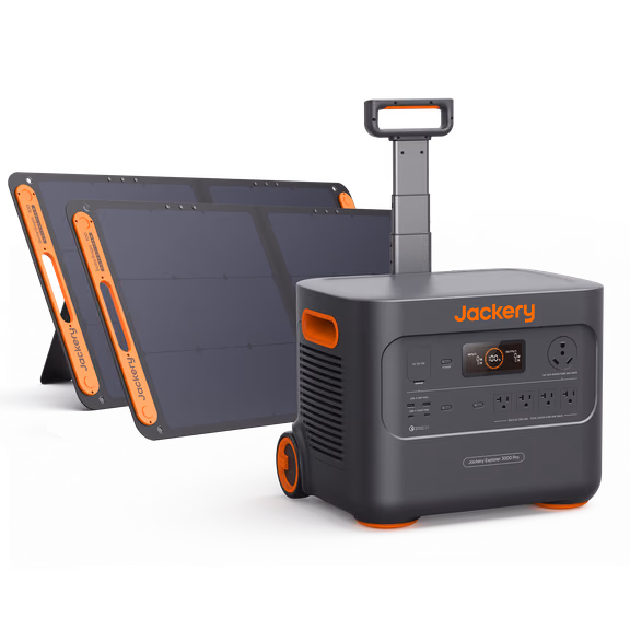 Jackery Explorer 3000 Pro Portable Power Station – Explorer 3000 Pro + SolarSaga 100W x 2