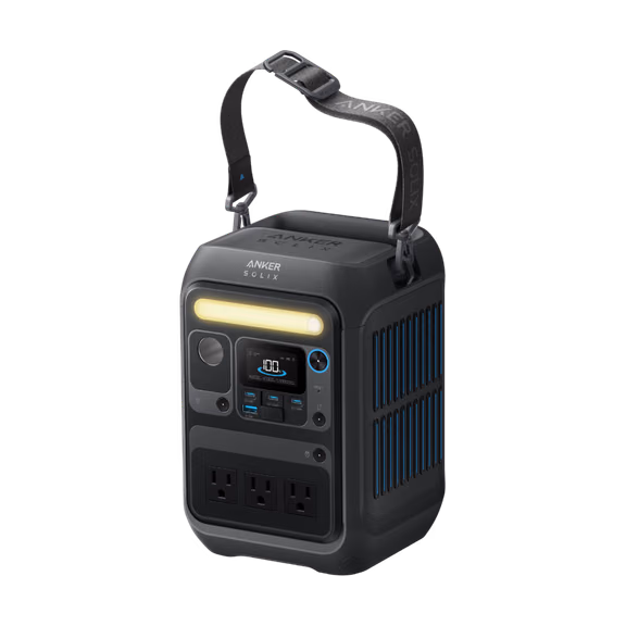 Anker SOLIX C300X 288Wh / 300W Portable Power Station + Choose Custom Solar Panel Bundle Option | 3-Year Warranty | Complete Solar Kit