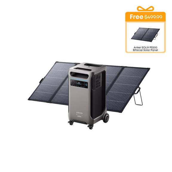 Anker SOLIX F3800 Plus with 400W Bifacial Solar Panel