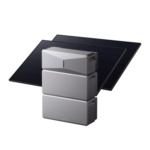 E10 (Power Module + 2× Battery) Solar Generator + 2× 405W Rigid Solar Panels