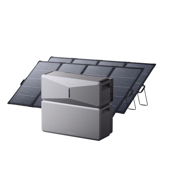 E10 (Power Module + Battery) Solar Generator + 2× 400W Portable Solar Panel