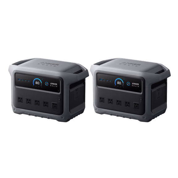 2× Anker SOLIX C1000 Gen 2 Portable Power Station