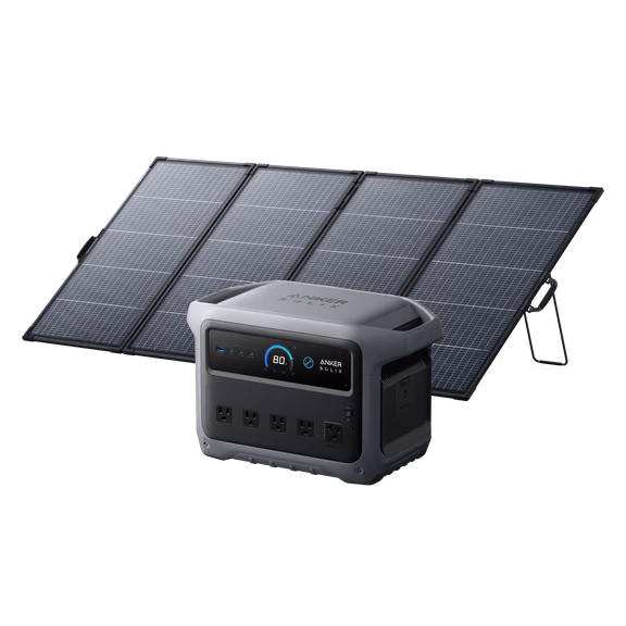 Station électrique portable Anker SOLIX C1000 Gen 2 et panneau solaire 400 W