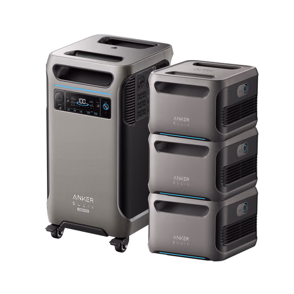 Anker SOLIX F3800 Plus Portable Power Station + Expansion Battery – Anker SOLIX F3800 Plus + 3 x Expansion Battery