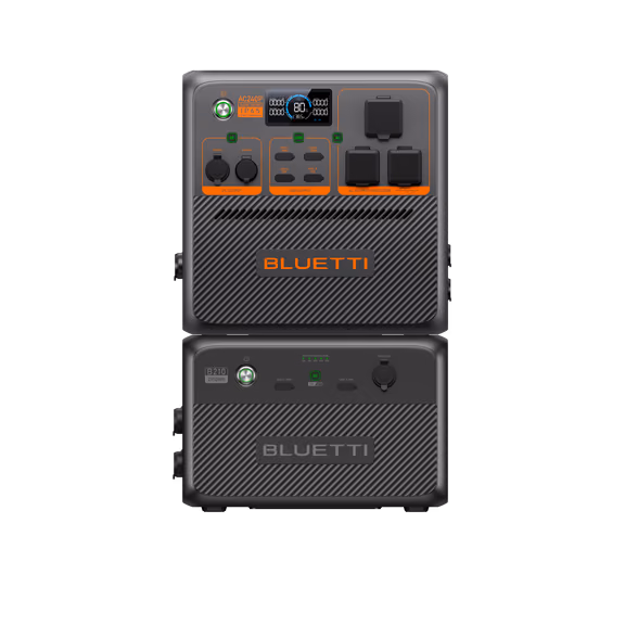 BLUETTI AC240P Portable Power Station | 2,400W 1,843Wh – AC240P+B210 (3993Wh)