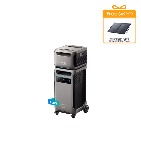 Anker SOLIX F3800 Plus Portable Power Station + Expansion Battery – Anker SOLIX F3800 Plus + 1 x Expansion Battery