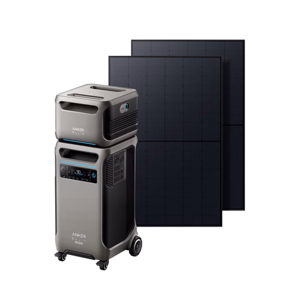 Anker SOLIX F3800 Plus + Expansion Battery – 2× 440W Rigid Solar Panel