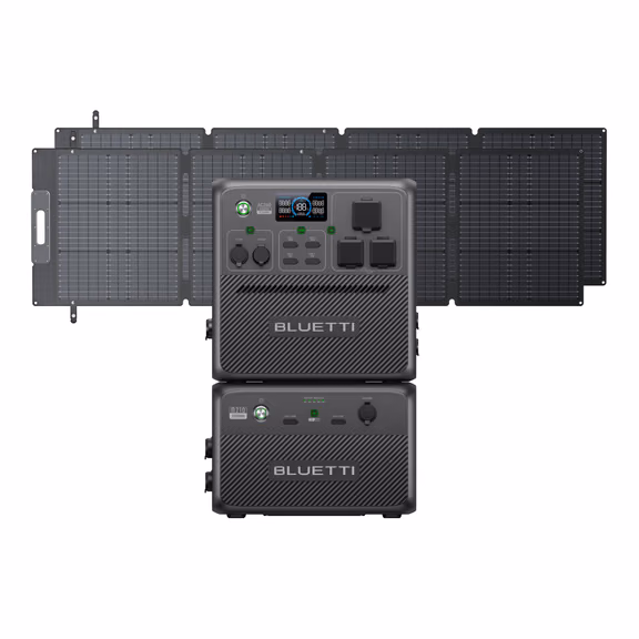 BLUETTI AC240 Portable Power Station | 2,400W 1,536Wh – AC240+B210+2*200W (3,686Wh)