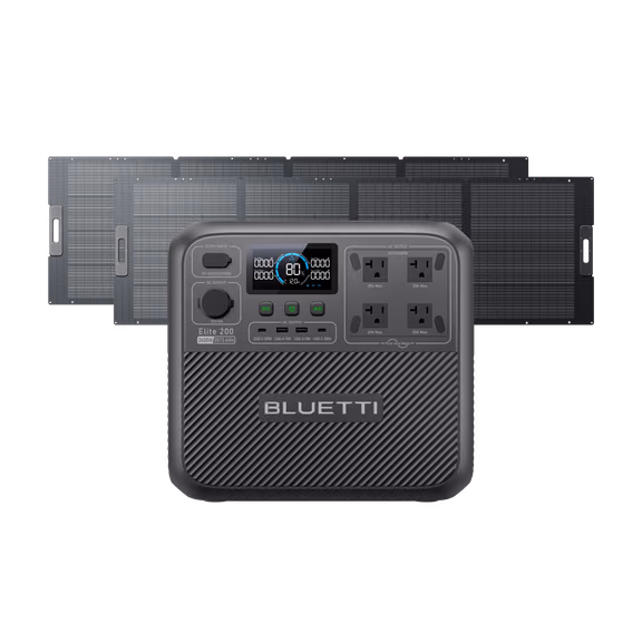 BLUETTI Elite 200 V2+2*350W Solar
