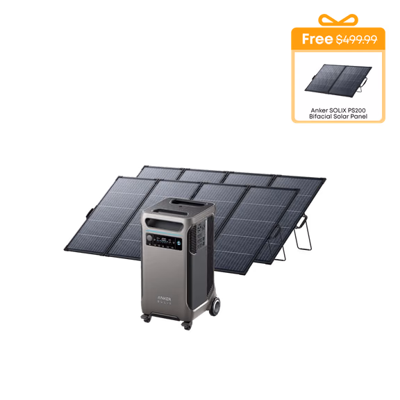 Anker SOLIX F3800 Solar Generator + 2× 400W Solar Panel