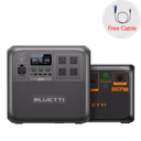 BLUETTI AC180 Solar Portable Power Station | 1,800W 1,152Wh – AC180+B80P (FREE Aviation Plug to DC7909 Cable) (1,958Wh)