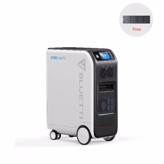 BLUETTI EP500Pro Solar Power Station | 3,000W 5,120Wh – EP500Pro+200W Solar