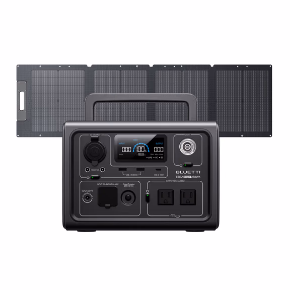 BLUETTI EB3A+120W Solar Generator Kit