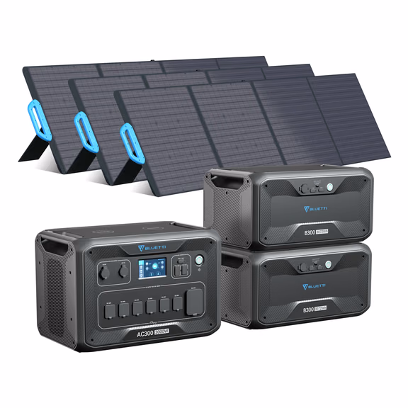 【Sold Out】BLUETTI AC300 + 2*B300 + 3*PV200 Solar Generator Kit