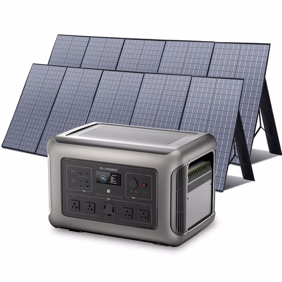 ALLPOWERS Generador Solar 3500W (R3500 + SF200 Panel Solar Flexible 200W) – R3500+4 * (SF200 200W Panel Solar)