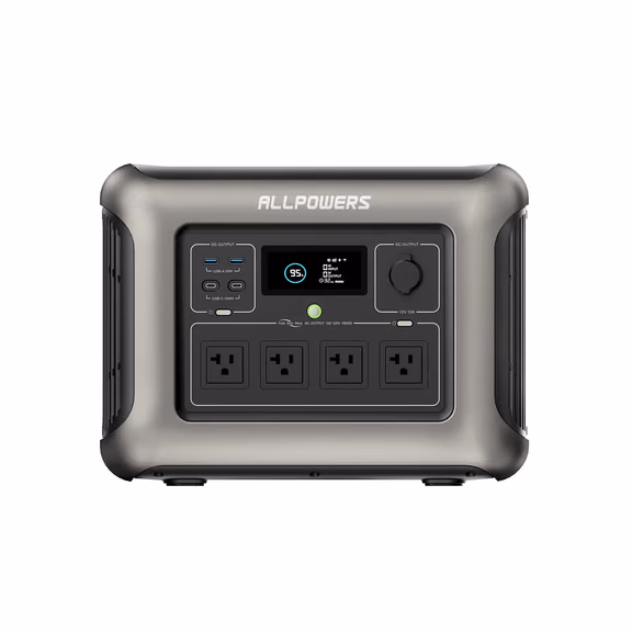 ALLPOWERS R1500 Station électrique portable 1800W 1152Wh Batterie LiFeP04 – R1500