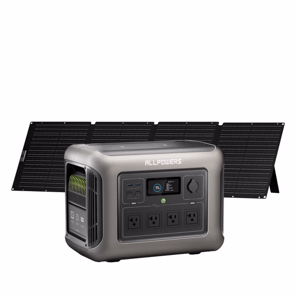 ALLPOWERS R2500 V2 Power Station Portatile 2500W 1920Wh – R2500 V2+1* (SE200 200W Pannello solare 200W)