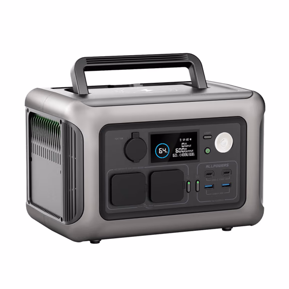 ALLPOWERS R600 Power Station Portatile 600W 299Wh Batteria LiFeP04 – R600-Nero