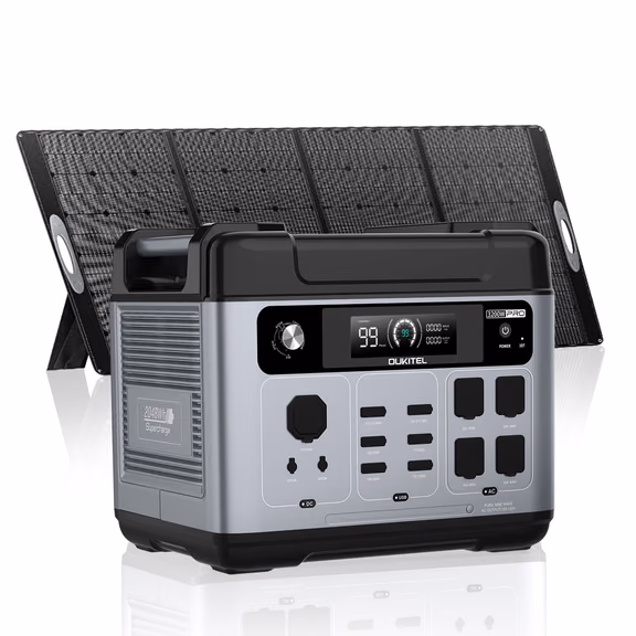 OUKITEL P2001 Pro Portable Power Station 3200W | 2048Wh – P2001 Pro+PV200