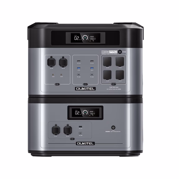 OUKITEL BP2000 PRO Portable Power Station 3300W – BP2000 Pro + B2000