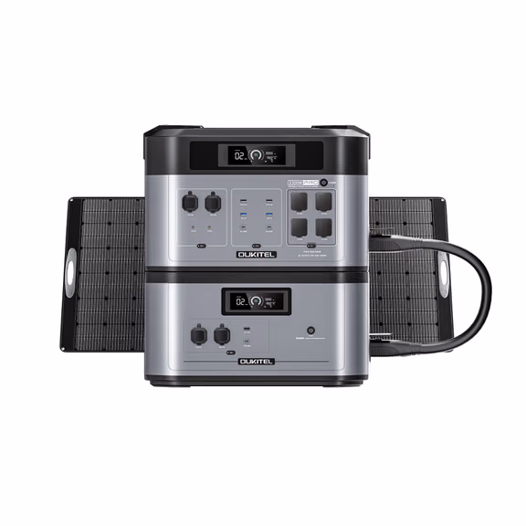 OUKITEL BP2000 PRO Portable Power Station 3300W – BP2000 Pro + B2000+ 400W