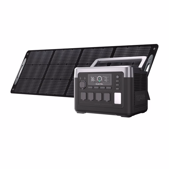 OUKITEL P1000 PLUS Portable Power Station 1800W | 1024Wh – P1000 Plus+200W Solar Panel