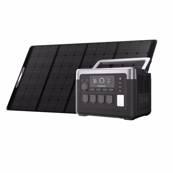 OUKITEL P1000 PLUS Portable Power Station 1800W | 1024Wh – P1000 Plus+400W Solar Panel