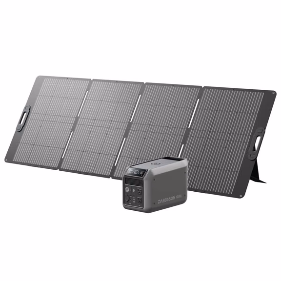 Dabbsson 1000L Portable Solar Generator | 1008Wh, 1200W – 1000L + 420W Solar Panel (1008Wh)