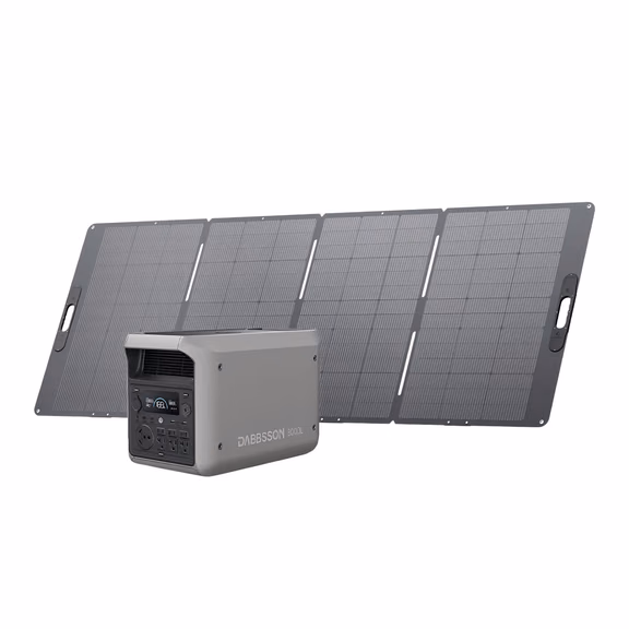 Dabbsson 3000L Portable Solar Generator | 3072Wh, 3000W – 3000L + 420W Solar Panel (3072Wh)