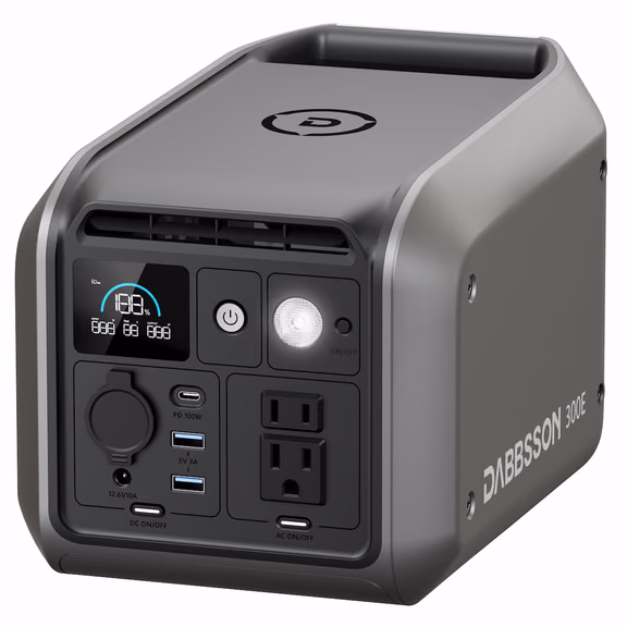 Dabbsson 300E Portable Power Station | 298Wh, 300W – 300E Portable Power Station - 298Wh