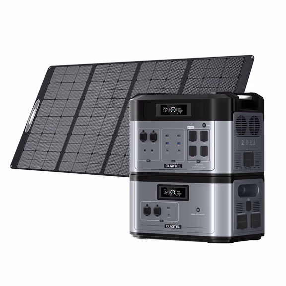 OUKITEL BP2000 Portable Power Station 2200W | 2048Wh – BP2000+B2000+1*PV400
