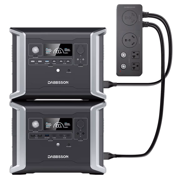 Dabbsson DBS1300 x2 + Free Parallel Connector - 2660Wh | 2300W