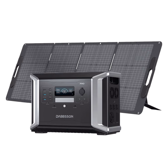Dabbsson DBS1400 Pro Portable Solar Generator | 1382Wh, 2400W – DBS1400 Pro + 210W Solar Panel (1382Wh)