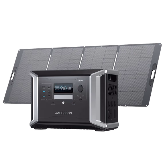 Dabbsson DBS1400 Pro Portable Solar Generator | 1382Wh, 2400W – DBS1400 Pro + 420W Solar Panel (1382Wh)