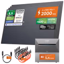 Balkonkraftwerk 2000 Watt Pro | Anker SOLIX Solarbank 3 E2700 Pro + Erweiterung 5,4 kWh Speicher – Ohne