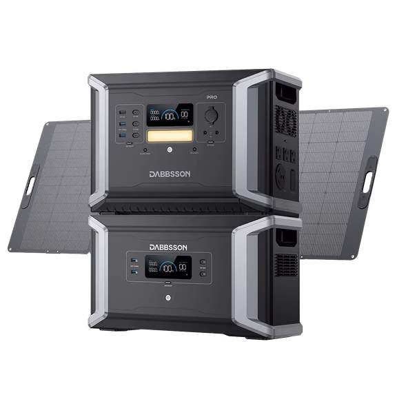 Dabbsson DBS2100 Pro + DBS2100B Home Backup Solution | 4300Wh, 2400W – DBS2100 Pro + DBS2100B + 420W (4300Wh)