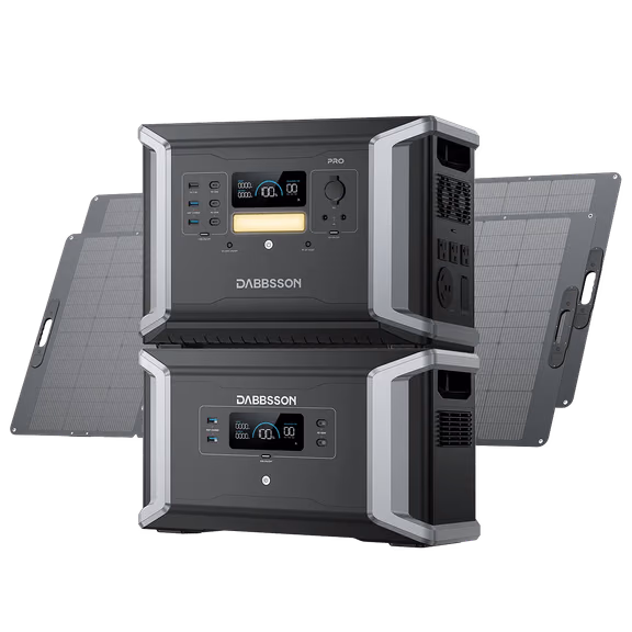 Dabbsson DBS2100 Pro Portable Power Station - 2150Wh | 2400W – DBS2100 Pro + DBS2100B + 2*420W (4300Wh)