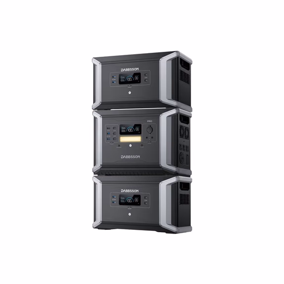 Dabbsson DBS2100 Pro + DBS2100B Home Backup Solution | 4300Wh, 2400W – DBS2100 Pro + 2*DBS2100B (6450Wh)