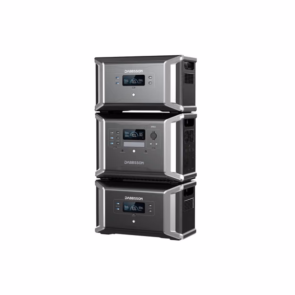 Dabbsson DBS1400 Pro + DBS2100B Home Backup Solution - 3532Wh | 2400W – DBS1400 Pro + 2*DBS2100B (5682Wh)