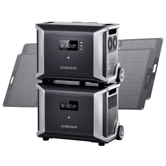 Dabbsson DBS3500 + DBS5300B Home Backup Solution | 8750Wh, 3600W – DBS3500 + DBS5300B + 2*420W Solar Panel (8750Wh)