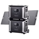 Dabbsson DBS3500 + DBS5300B Home Backup Solution | 8750Wh, 3600W – 2*DBS3500 + 420W Solar Panel (6860Wh)