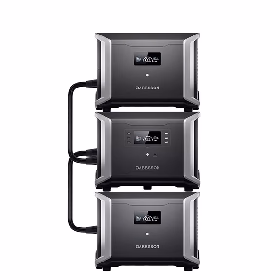 Dabbsson DBS3500 Tragbare Powerstation - 3430Wh | 3600W – DBS3500 + 2*DBS5300B (14070Wh)