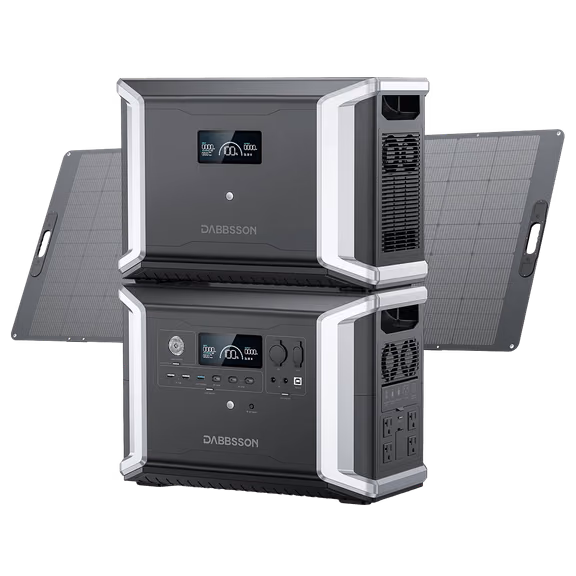 Dabbsson DBS2300 Plus Solar Generator | 2330Wh, 2200W – DBS2300 Plus + DBS3000B + 420W Solar Panel (5330Wh)
