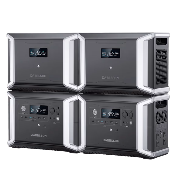 Dabbsson DBS2300 Plus + DBS3000B Home Backup Solution | 5330Wh, 2200W – 2*DBS2300 Plus + 2*DBS3000B (10660Wh)