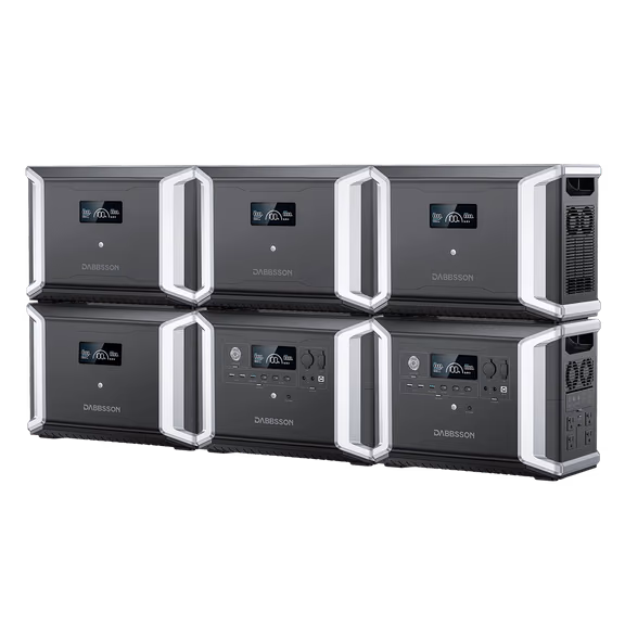 Dabbsson DBS2300 Plus + DBS3000B Home Backup Solution | 5330Wh, 2200W – 2*DBS2300 Plus + 4*DBS3000B (16660Wh)