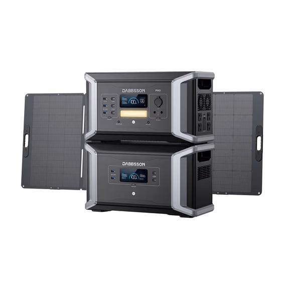 Dabbsson DBS1000 Pro Portable Power Station - 1024Wh | 2000W – DBS1000 Pro + DBS2000B + 420W (3072Wh)